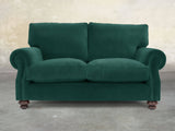 Hetty Snug 2 Seat Sofa In Kingfisher Lush Velvet