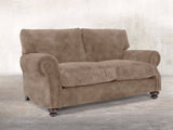 Hetty Snug 2 Seat Sofa In Mocha Vintage Velvet