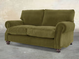 Hetty Snug 2 Seat Sofa In Moss Lush Velvet
