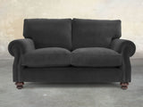 Hetty Snug 2 Seat Sofa In Nickel Lush Velvet