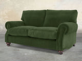 Hetty Snug 2 Seat Sofa In Pine Lush Velvet
