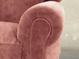 Hetty Snug 2 Seat Sofa In Pink Blush Vintage Velvet