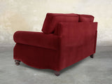 Hetty Snug 2 Seat Sofa In Red Lush Velvet