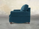Hetty Snug 2 Seat Sofa In Blue Lush Velvet