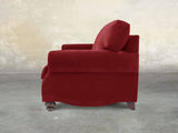 Hetty Snug 2 Seat Sofa In Red Lush Velvet