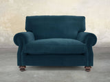 Hetty Snuggler In Blue Lush Velvet
