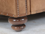 Hetty Snuggler In Brown Vintage Leather