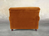 Hetty Snuggler In Burnt Orange Lush Velvet