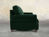 Hetty Snuggler In Dark Green Lush Velvet