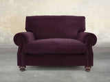 Hetty Snuggler In Grape Lush Velvet