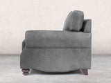 Hetty Snuggler In Grey Vintage Leather