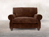 Hetty Snuggler In Hickory Vintage Velvet