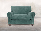 Hetty Snuggler In Ocean Storm Vintage Velvet