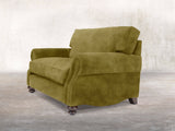 Hetty Snuggler In Olive Vintage Velvet