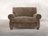 Hetty Snuggler In Otter Vintage Velvet