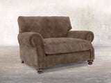 Hetty Snuggler In Otter Vintage Velvet