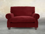 Hetty Snuggler In Red Lush Velvet