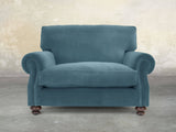 Hetty Snuggler In Sky Lush Velvet