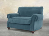 Hetty Snuggler In Sky Lush Velvet
