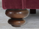 Hetty Snuggler In Wine Lush Velvet