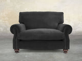 Hetty Snuggler In Nickel Lush Velvet
