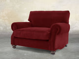 Hetty Snuggler In Red Lush Velvet