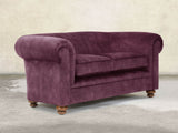 Jasper 2 Seat Chesterfield Sofa In Imperial Vintage Velvet