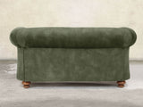 Jasper 2 Seat Chesterfield Sofa In Jade Vintage Velvet