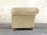 Jasper 2 Seat Chesterfield Sofa In Oyster Soft 'n' Easy Leather