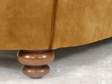 Jasper 3 Seat Chesterfield Sofa In Gold Vintage Velvet