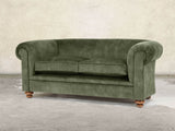 Jasper 3 Seat Chesterfield Sofa In Jade Vintage Velvet