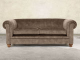 Jasper 3 Seat Chesterfield Sofa In Otter Vintage Velvet