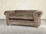 Jasper 3 Seat Chesterfield Sofa In Otter Vintage Velvet