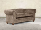 Jasper 3 Seat Chesterfield Sofa In Otter Vintage Velvet