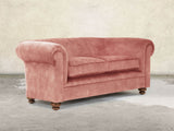 Jasper 3 Seat Chesterfield Sofa In Pink Blush Vintage Velvet