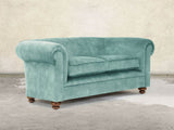 Jasper 3 Seat Chesterfield Sofa In Summer Mist Vintage Velvet