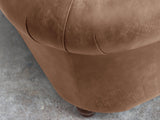 Jasper 3 Seat Chesterfield Sofa In Bracken Soft 'n' Easy Leather