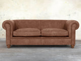 Jasper 3 Seat Chesterfield Sofa In Hazel Soft 'n' Easy Leather
