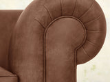 Jasper 3 Seat Chesterfield Sofa In Hazel Soft 'n' Easy Leather