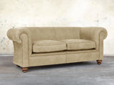 Jasper 3 Seat Chesterfield Sofa In Oyster Soft 'n' Easy Leather