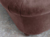 Jasper 3 Seat Chesterfield Sofa In Peat Soft 'n' Easy Leather