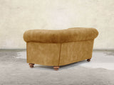Jasper 4 Seat Chesterfield Sofa In Gold Vintage Velvet