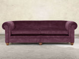 Jasper 4 Seat Chesterfield Sofa In Imperial Vintage Velvet