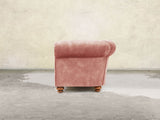 Jasper 4 Seat Chesterfield Sofa In Pink Blush Vintage Velvet