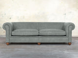 Jasper 4 Seat Chesterfield Sofa In Ash Soft 'n' Easy Leather