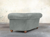 Jasper 4 Seat Chesterfield Sofa In Ash Soft 'n' Easy Leather