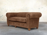 Jasper 4 Seat Chesterfield Sofa In Bracken Soft 'n' Easy Leather