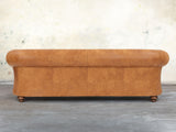 Jasper 4 Seat Chesterfield Sofa In Camel Soft 'n' Easy Leather