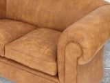Jasper 4 Seat Chesterfield Sofa In Camel Soft 'n' Easy Leather