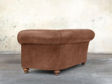 Jasper 4 Seat Chesterfield Sofa In Hazel Soft 'n' Easy Leather